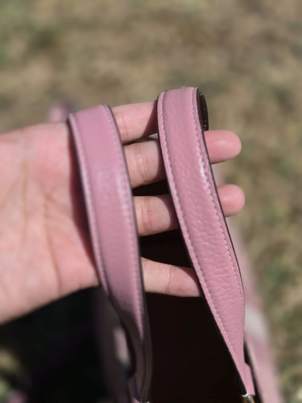 COACH Pink Signature Stripe Tote Bag - Picture 7 of 10